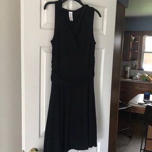 Womens black size large made with spandex Sleeveless dress